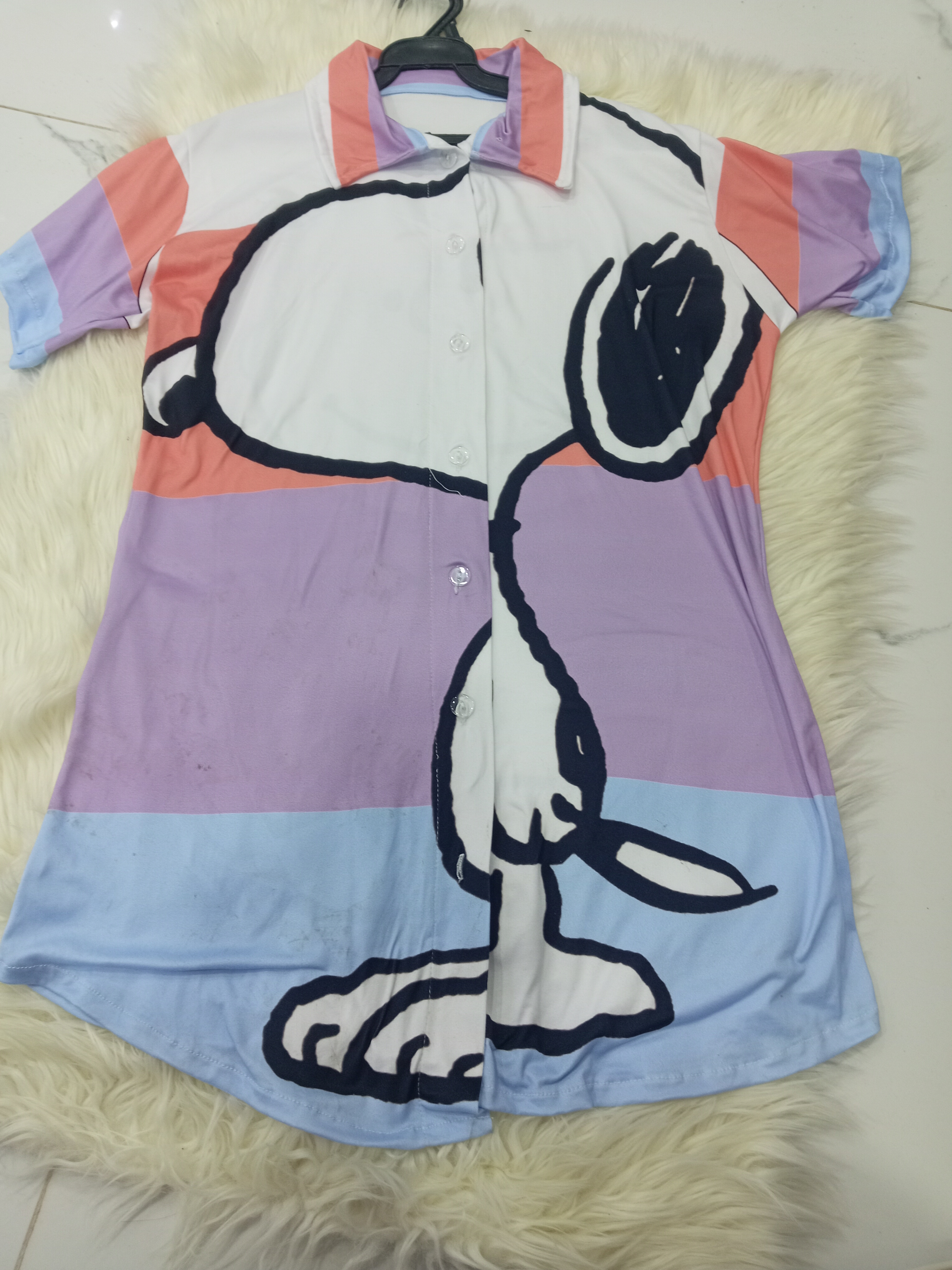 1243 Snoopy manga corta