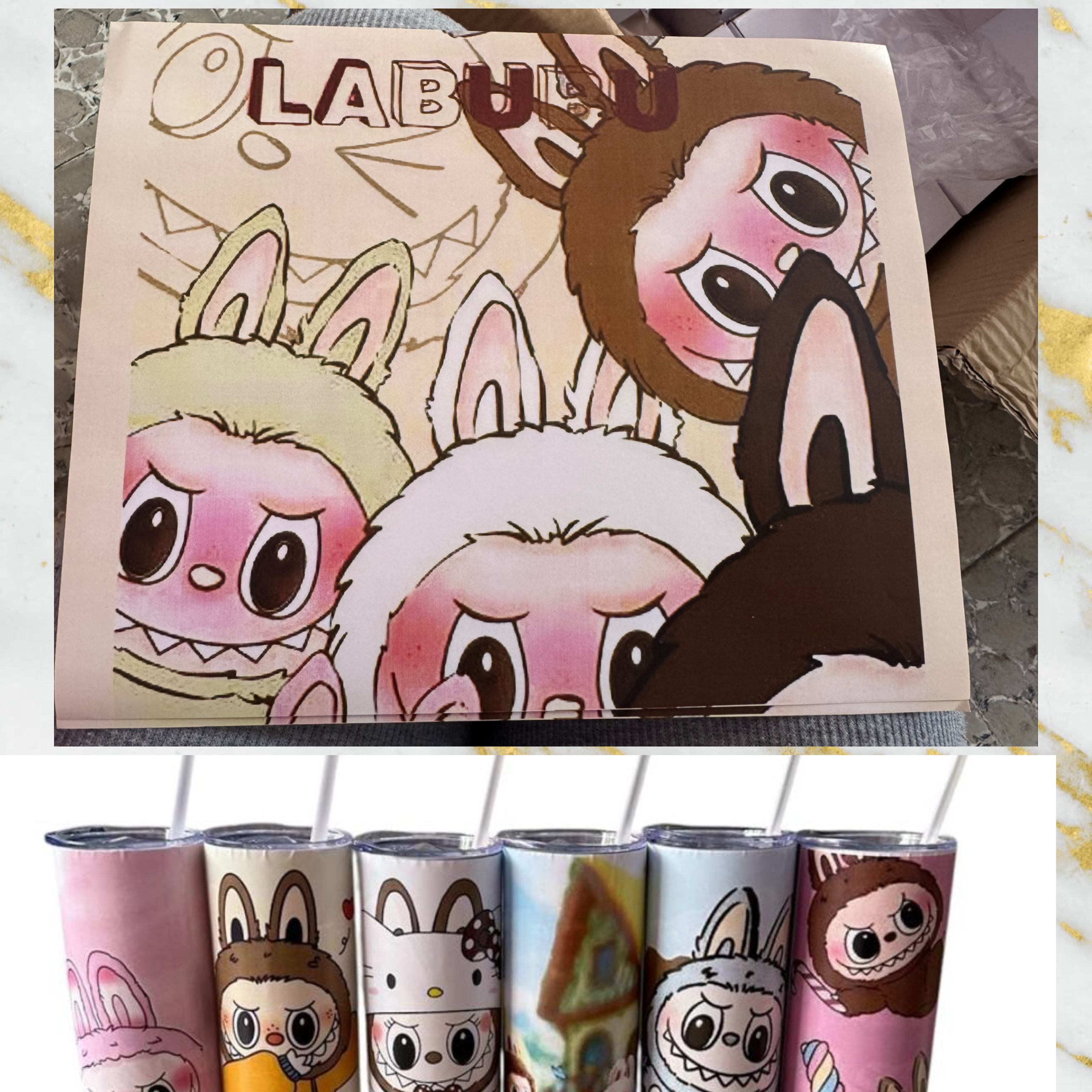 636 Labubu caras