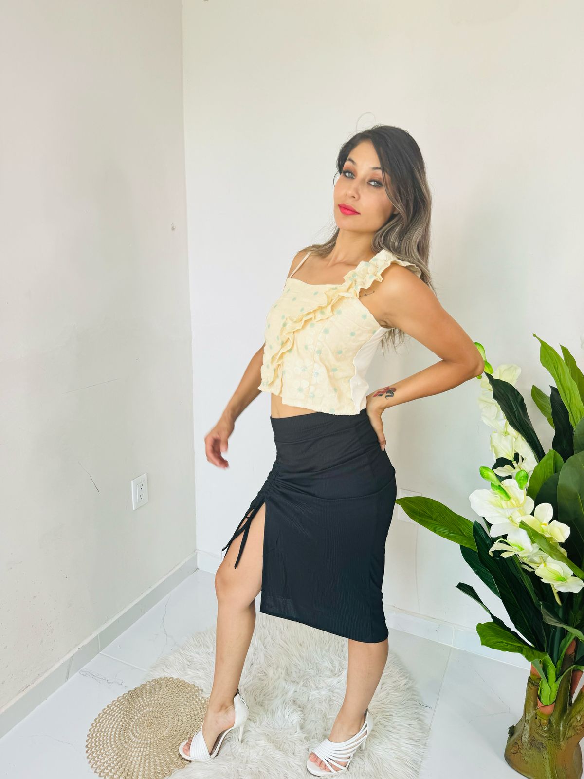 829 Amarillo falda