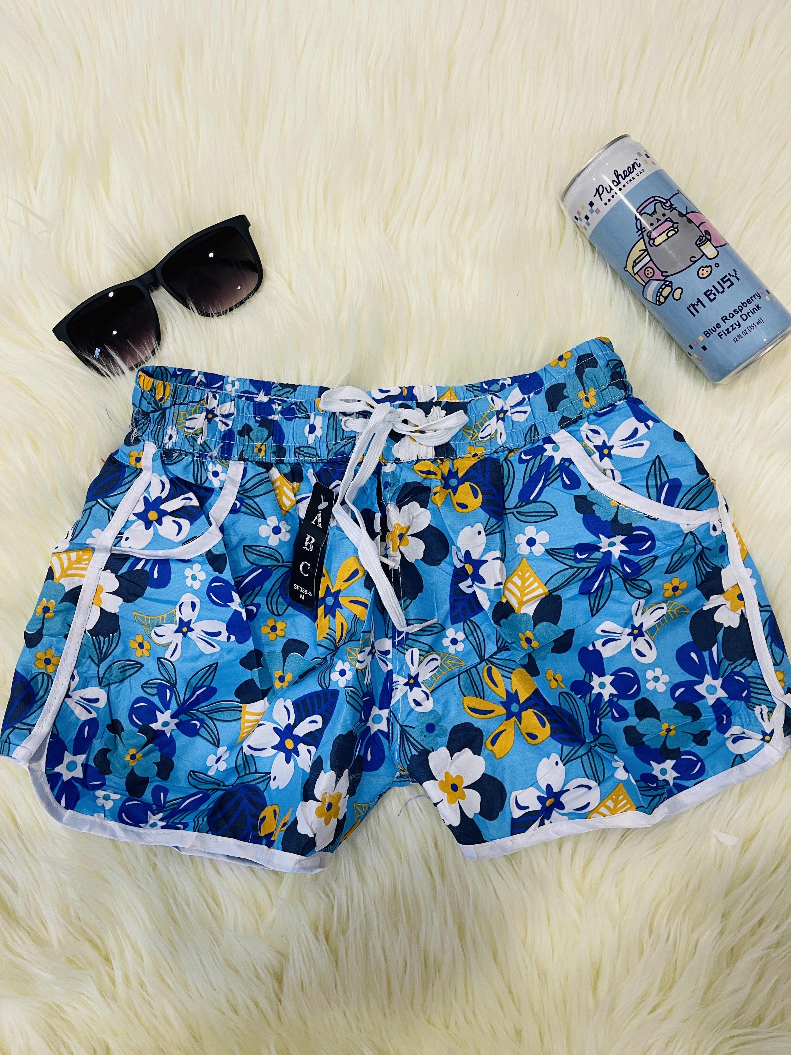 873 Azul flores