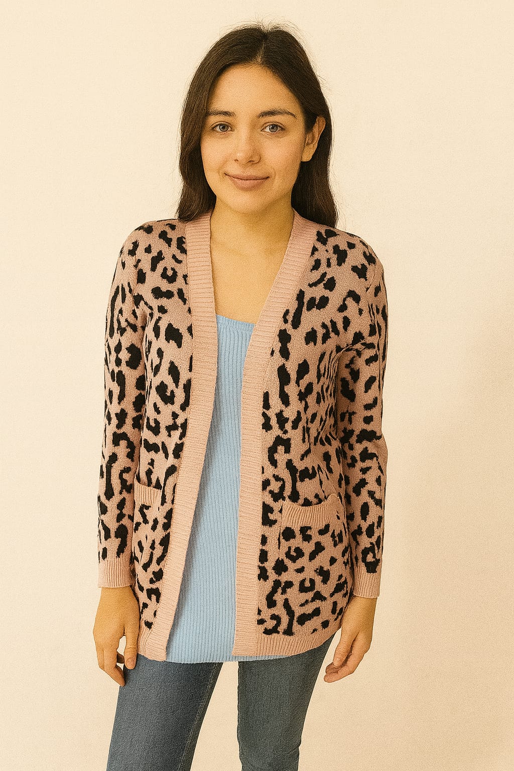 970 Cardigan moteado