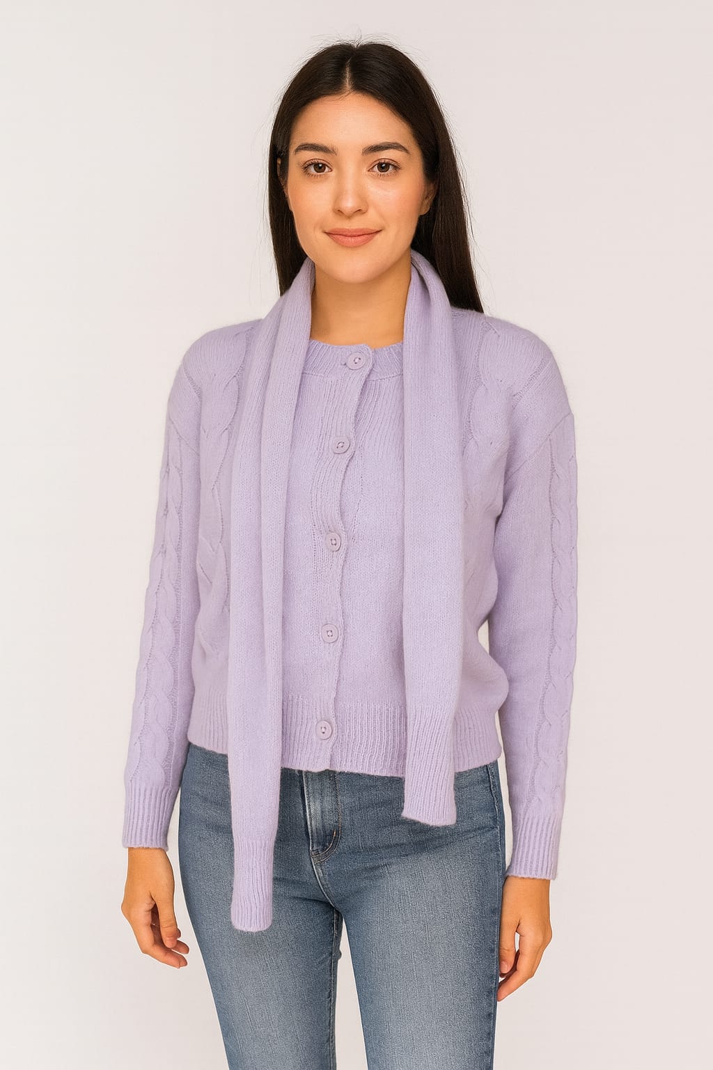 970 Suerte bufanda lila